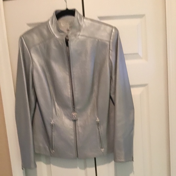 St. John Sport Leather Jacket - Picture 1 of 1